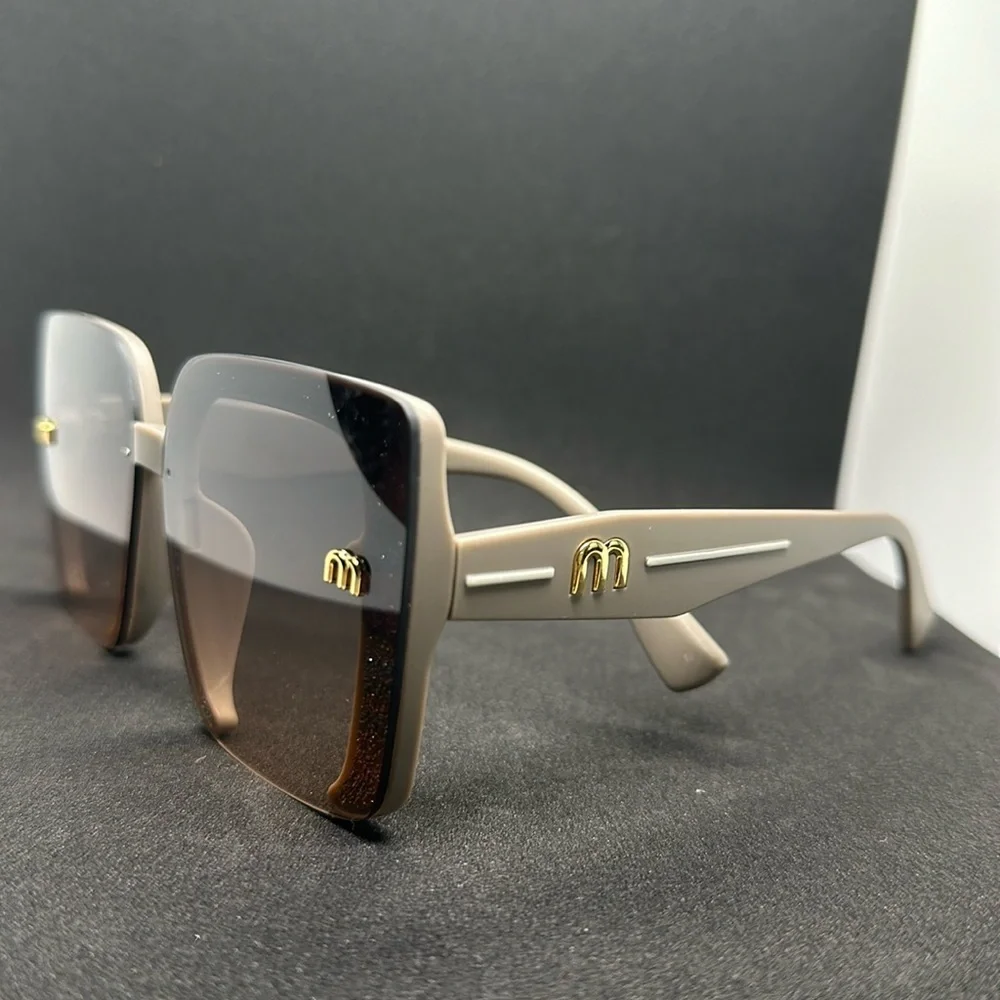 Oversized Square Sunglasses-Gradient Lenses , -UVProtection,M”Detail